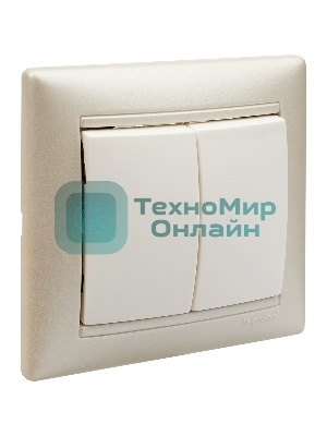 Выключатель Valena двойной выключатель/белый
