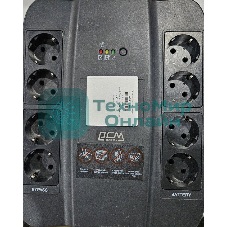 (Из ремонта, рабочий, гарантия 7 дней, не оригинальная упаковка) Источник бесперебойного питания Powercom Spider SPD-1000N 550Вт 1000ВА черный