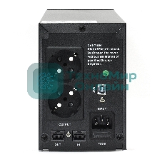 Источник бесперебойного питания CROWN Line Intractive CMU-SP650EURO LCD USB 650VA\390W, корпус металл, 1x12V/7AH, розетки 2*EURO+3*IEC, трансформатор AVR 140-290V, LCD-дисплей, съемный кабель 1.2 м, порт RJ11/45, порт USB, защита: от перегрузки, от КЗ, от скачков напражения