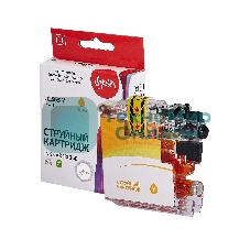 Картридж струйный Sakura LC565Y для Brother, желтый, 14,4 мл., 1200 к.