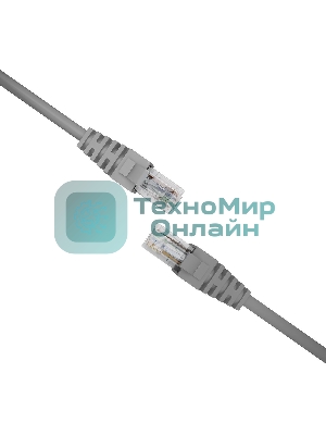 Патч-корд NTSS NTSS-PC-UTP-RJ45-6-3.0-LSZH-GY NTSS-PC-UTP-RJ45-6-3.0-LSZH-G UTP RJ-45 вил.-вилка RJ-45 Cat.6 3м серый LSZH (уп.:1шт) 24AWG