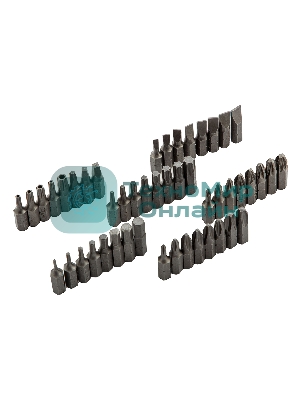 Набор бит Matrix магнитный адаптер crv в плат.боксе 64шт