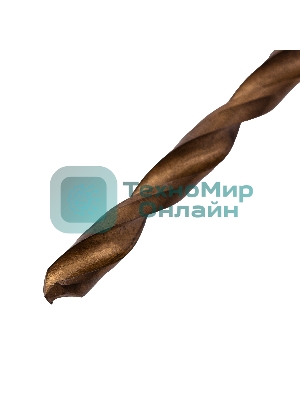 Сверло по металлу Matrix, 4 мм, HSS, нитридтитановое покрытие, цилиндрический хвостовик