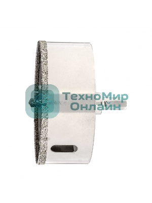 Сверло алмазное Matrix по керамограниту, 100 х 67 мм, 3-гранный хвостовик