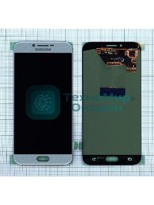 Дисплей для Samsung Galaxy A8 (2016) SM-A810F голубой