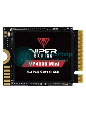 Накопитель SSD Patriot VP4000 Mini, 1Tb, PCIe 4.0 x4, M.2 2230, NVMe, R/W 5000/3500, с радиатором