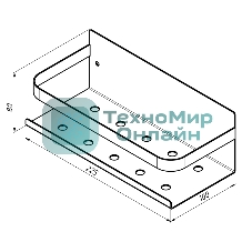 Кухонный органайзер Rexant настенный, монтаж без сверления, черный