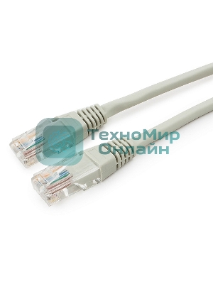 Патч-корд медный UTP Cablexpert PP10-1M cat.5e, 1м, литой, многожильный, серый