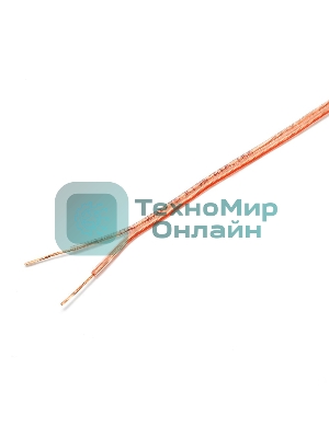 Акустический кабель Cablexpert CC-TC2x0,75-50M, прозрачный, 50 м, на катушке