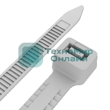 Хомут-стяжкa нейлоновая с тройным замком Rexant 200x3,6 мм, белая, упаковка 100 шт.