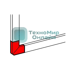 Угол плоский 105х50 Legrand