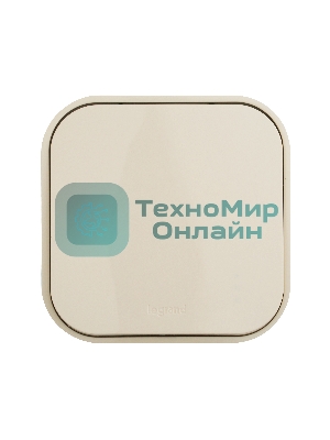 Выключатель 10A 1-клав., сл. кость Quteo