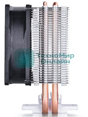 Кулер для процессора DEEPCOOL ICE EDGE MINI FS V2.0 синий, 80 мм, алюминий/медь, 2200 об/мин, 24.7 дБ, 3 pin, 100 Вт, 112 мм