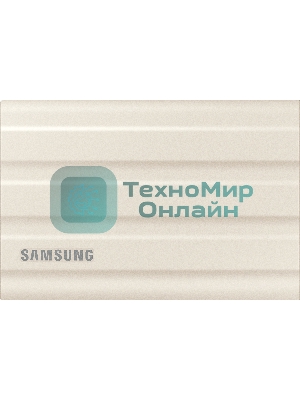 Внешний SSD Samsung T7 Shield, 2TB, USB 3.2 Gen 2 Type-C, R/W 1050/1000, бежевый