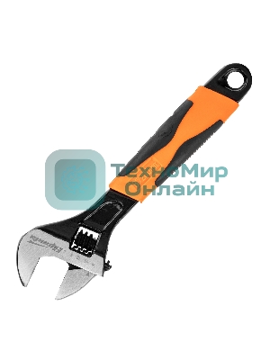 Ключ разводной Sparta 200 мм, двухкомпонентная рукоятка