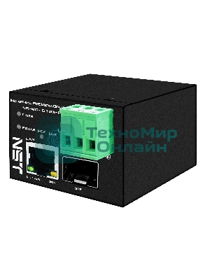 Промышленный компактный Ultra PoE медиаконвертер Gigabit Ethernet, SFP 1000Мбит/c, RJ45 10/100/1000Мбит/c, поддержка LFP. Порт PoE: до 90W (IEEE 802.3af/at/bt). Автоматическое определение PoE устройств. Суммарная мощность PoE - до 90W; Встроенная грозозащита 6kV. Питание: 1 x вход DC37-57V(93W), БП в комплект НЕ входит. Монтаж на DIN-рейку (крепление в комплекте); Размеры (ШхВхГ): 36х44х45мм. Вес: 0,15кг. Рабочая температура: -40…+80°С.