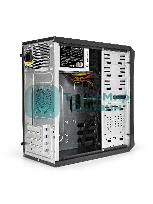 Компьютерный корпус Minitower ExeGate BA-202-UNS500 (mATX, БП UNS500 с вент. 12см, 2хUSB, аудио, черный)