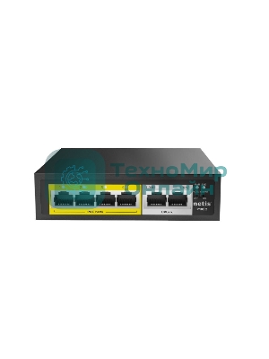 Коммутатор 6PORT NETIS P106C 10/100M 4POE