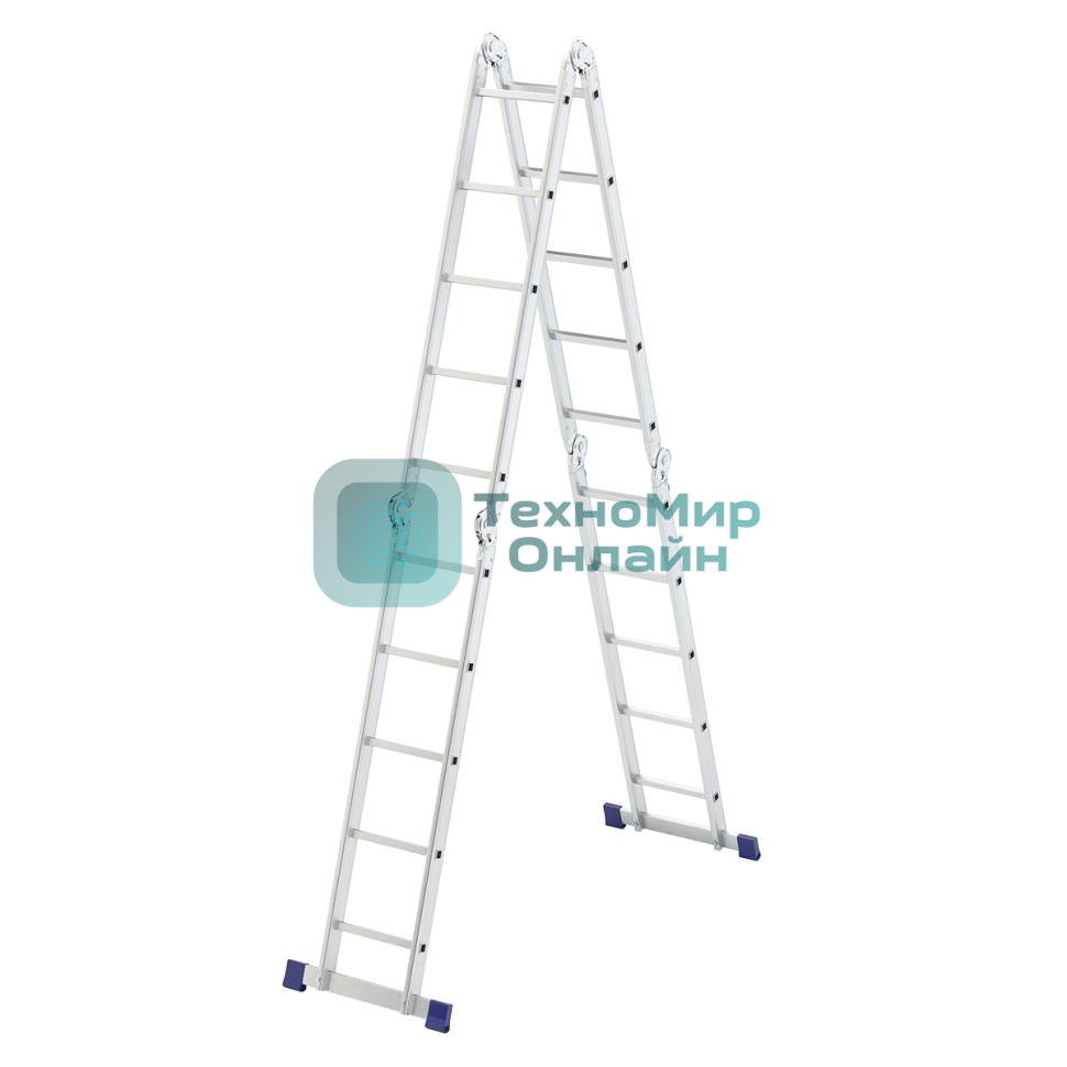 Лестница шарнирная алюминиевая Сибртех 4х5