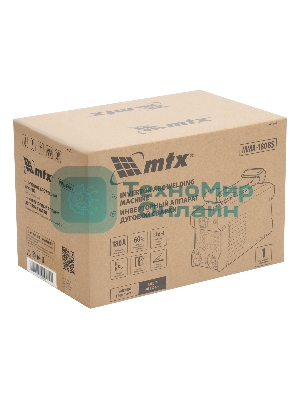 Инверторный аппарат дуговой сварки MTX MMA-180BS, 180 А, ПВ 60%