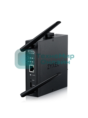 Точка доступа промышленная ZYXEL Wi-Fi 7 Industrial Access Point Zyxel NebulaFlex Pro IAP500BE, 802.11be (BE5100), MU-MIMO 2x2+2x2, external antennas (included), 1xLAN 2.5GE, PoE or dual power DC-input, DIN rail/wall mount