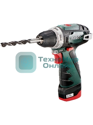 Дрель-шуруповерт аккумуляторная Metabo PowerMaxx BS 600984000, Аккумуляторный, 10,8В, 2 АКБ