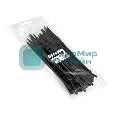 Стяжка (хомут) нейлоновая ExeGate EX293132RUS CV66-300x7.5B (нейлон 6.6, 300x7.5 мм, неоткрывающаяся, halogen free, -40°C - +85°C, черная, 100 шт)