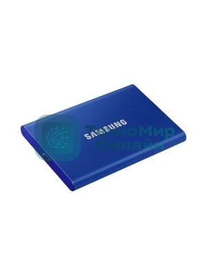 Внешний SSD Samsung T7, 1TB, USB 3.2 Gen 2 Type-C, R/W 1050/1000, синий