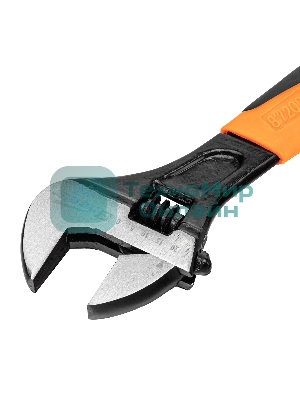 Ключ разводной Sparta 200 мм, двухкомпонентная рукоятка