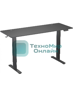 Стол компьютерный Cactus CS-EDL-BBK черный, столешница ДСП, каркас черный