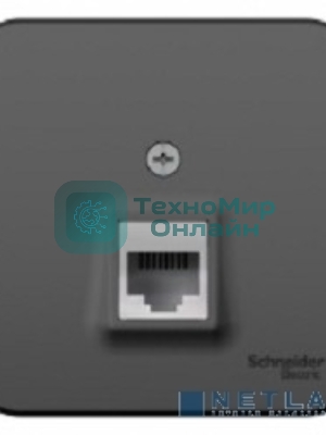 Розетка компьютерная Schneider-electric BLNIA045006 Blanca О/У RJ45, кат.5E, антрацит