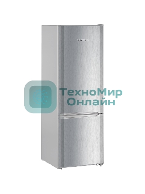 Холодильник Liebherr CUELE 2831-26 001 серебристый двухкамерный 212/53л морозилка снизу