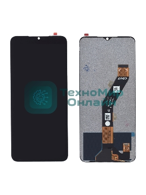 Дисплей (модуль) для Infinix Smart 7 (X6515), Tecno Spark Go 2023 в сборе с тачскрином черный