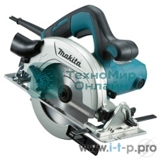 Пила Makita HS6601J Пила диск, 1050Вт,5200об\м,диск-ф165х20мм,рез-54.5мм,3.7кг,MAKPAC