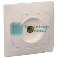 Розетка телевизионная TV 1-м СП Кварта РТВ10-ККм IP20 крем. IEK EAK10-K33-DM