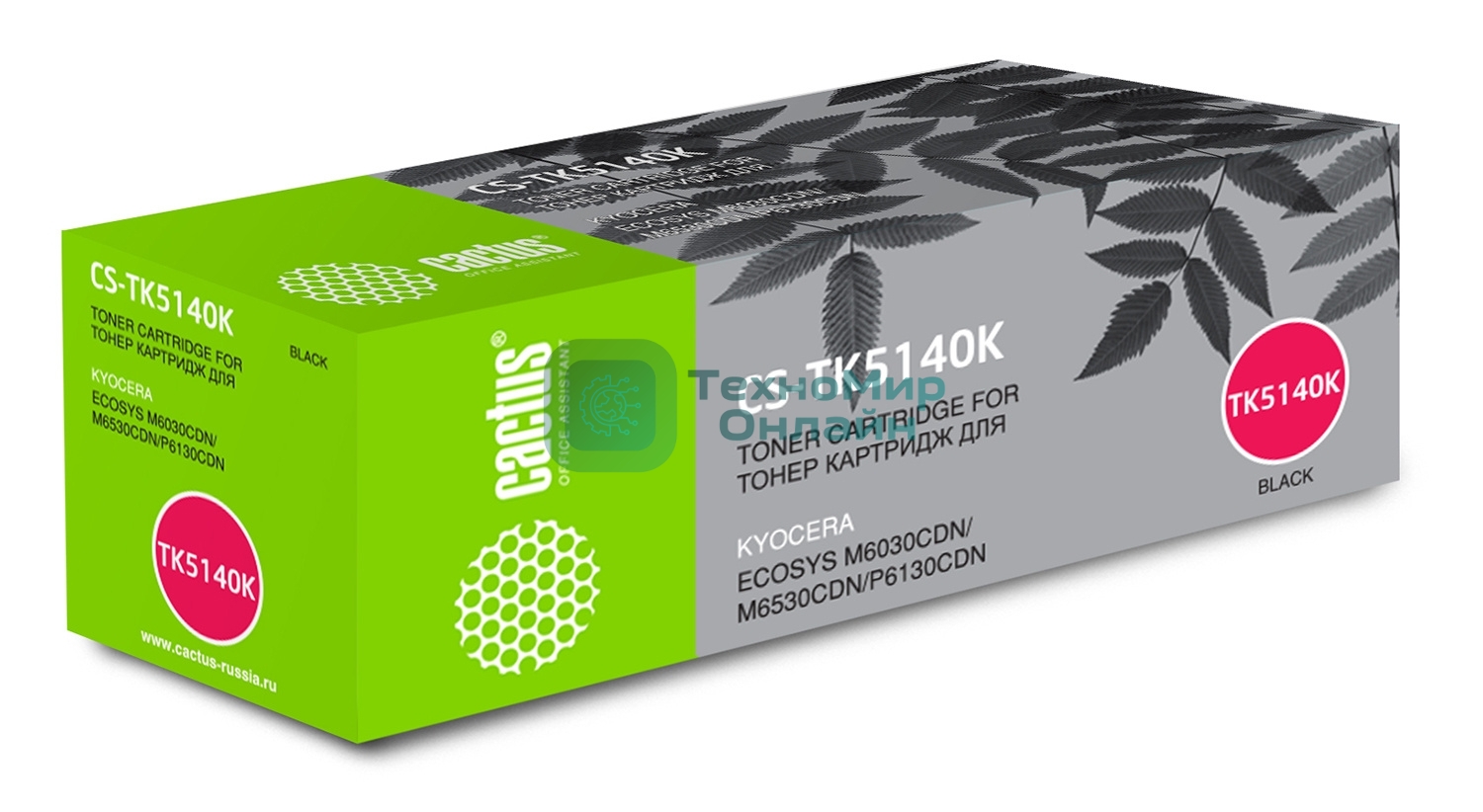 Картридж лазерный Cactus CS-TK5140K черный (7000 стр.) для Kyocera Mita M6030cdn/M6530cdn/P6130cdn Ecosys