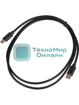Кабель USB Type-C (m)-USB Type-C (m) 1м черный