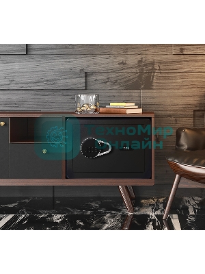 Сейф Deli ET540 350x 250x 250 мм, кодовый электронный/ключевой, черный