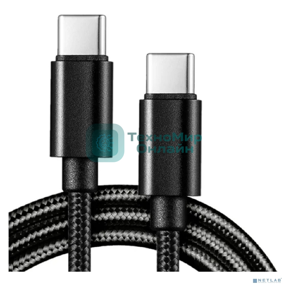 Кабель 5bites TC202-612B Type-C, CM-CM, 60W, 1.2M, черный