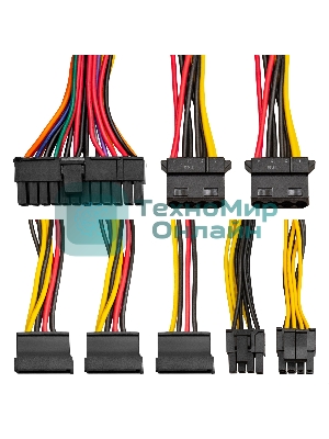 Компьютерный корпус Miditower ExeGate CP-601-UNS500 (ATX, БП UNS500 с вент. 12см, 2*USB, аудио, черный)