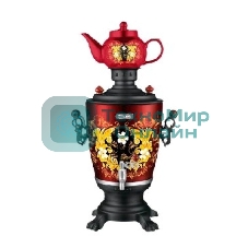 Электросамовар ЭЛИС ЭЛ-4029 (Мощность 2200 Вт, емкость, 4.0л, корпус из нерж. стали, съемный шнур, полированное покрытие корпуса, функция поддержания температурного режима, индикатор работы, дисковый нагреват. элемент, керамический заварной чайник 1.0л)