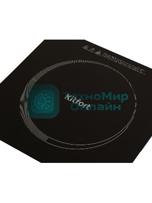 Плита электрическая Kitfort КТ-108 черный (настольная)