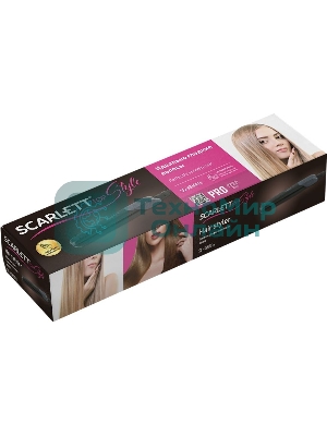Выпрямитель для волос Scarlett SC-HS60014 черный, 22 мм, 190 °C, 1 режим