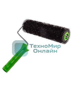 Валик игольчатый для наливных полов с ручкой Сибртех острая игла, 240 мм