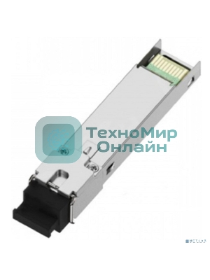 Оптический трансивер NTSS Модуль SFP, 1,25 Гбит/с, разъем SC, рабочая длина волны 1550/1310нм, SM, WDM, дальность до 3км, ОБ 6дБ, DDM NTSS-SFP-1.25G-53-3SD