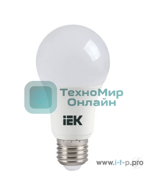 Лампа светодиодная IEK LLE-A60-11-230-30-E27 ECO A60 11Вт грушевидная 3000К теплый белый E27 990лм 230-240В