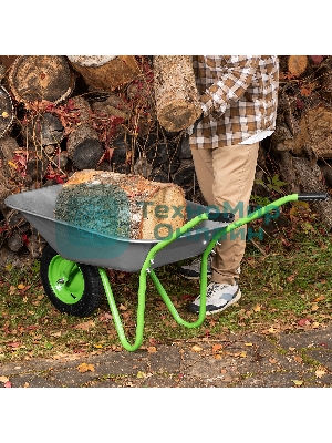 Тачка садовая Сибртех одноколесная облегченная, объем 65 л