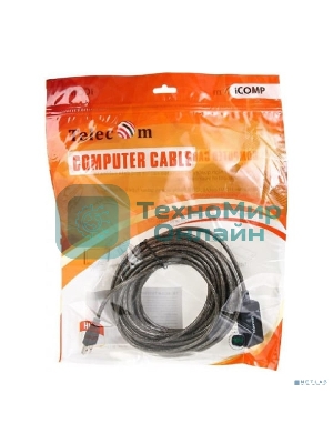 Кабель USB2.0-repeater, удлинительный активный Am-->Af 10м, Telecom