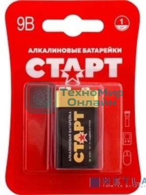 Батарейка СТАРТ 6LR61-BL1 10/200 (1 шт)