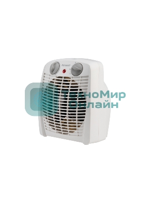 Тепловентилятор Rexant белый, 2000 Вт, 20 м2, термостат